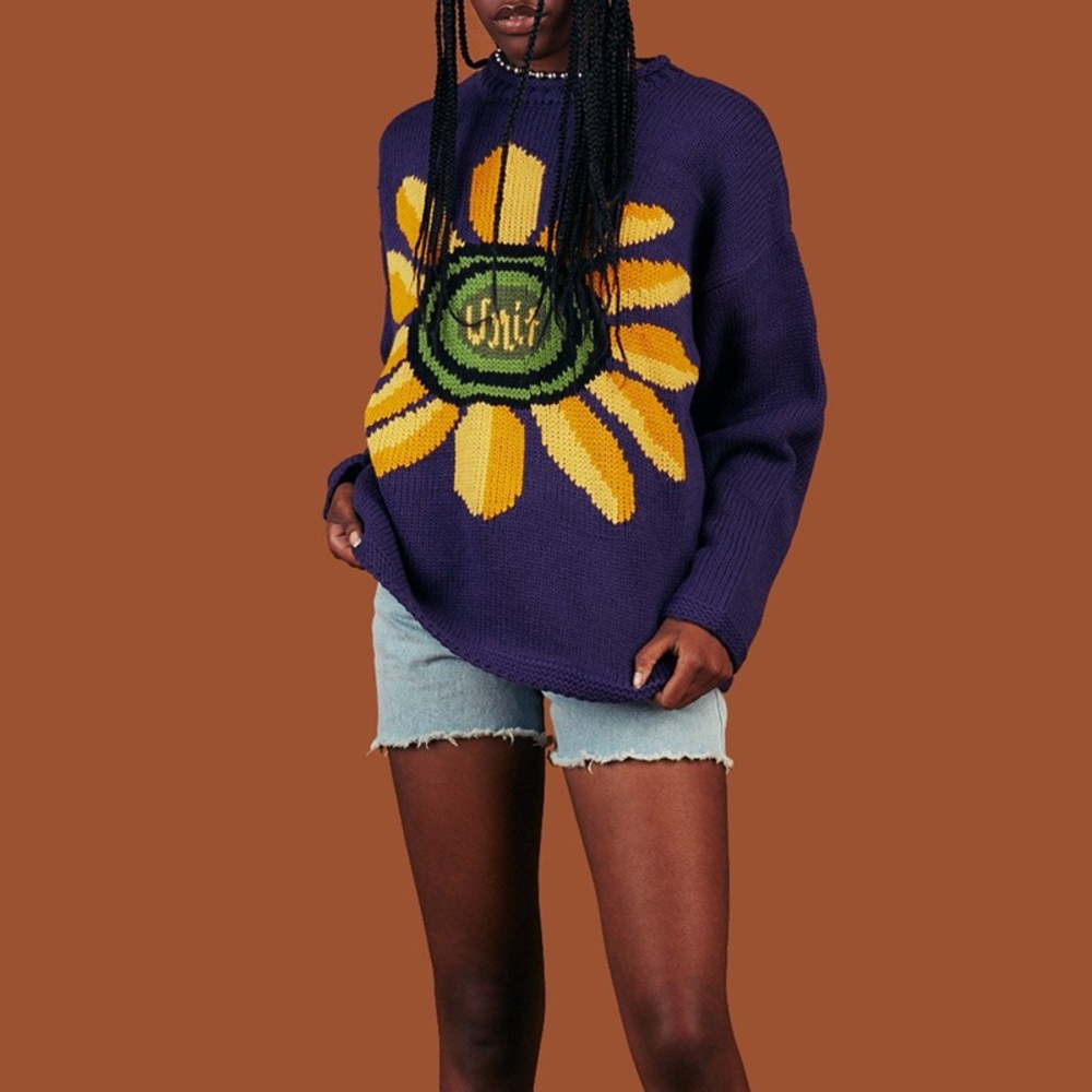 ISO Unif petal sweater